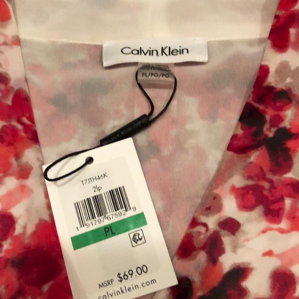 Calvin Klein Floral Print Blouse - Picture 4 of 5